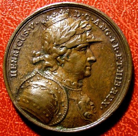 Henricus V D G Ang Fr Et Hib Rex Rare Cast 1731 Medal By Jean