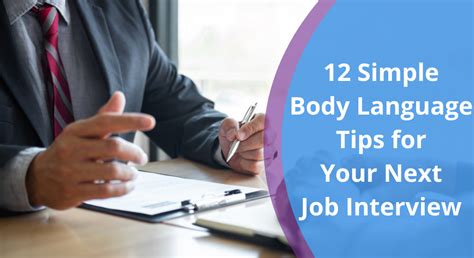 12 Simple Body Language Tips For Your Next Interview One Education