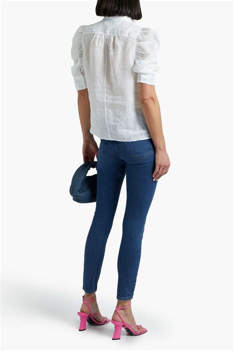 FRAME Le High Skinny Mid Rise Skinny Jeans THE OUTNET