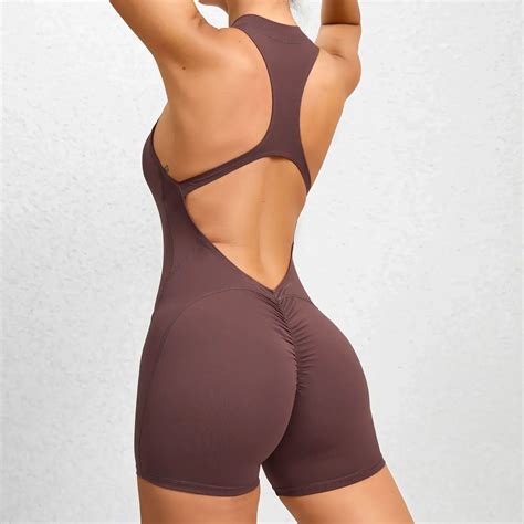 Sports Jumpsuit Woman Gym Short One Pieces Sexy Bodysuit Yoga Jumpsuits