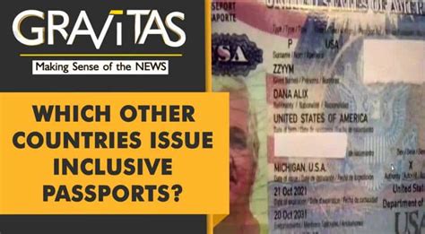 Gravitas U S Issues Its First Gender X Passport Gravitas News