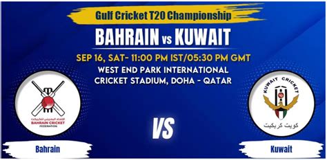 Bahrain Vs Kuwait Today Match Prediction Live Odds Gulf Cricket