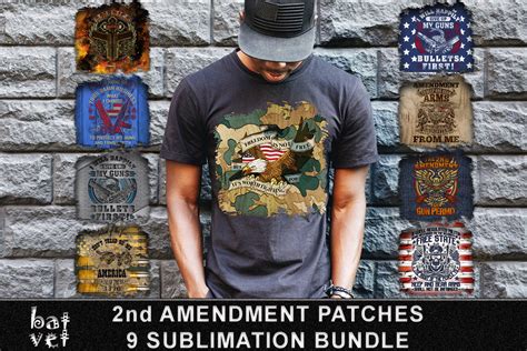 Guns And 2nd Amendment Patch Bundle Png Graphic By Batvet · Creative