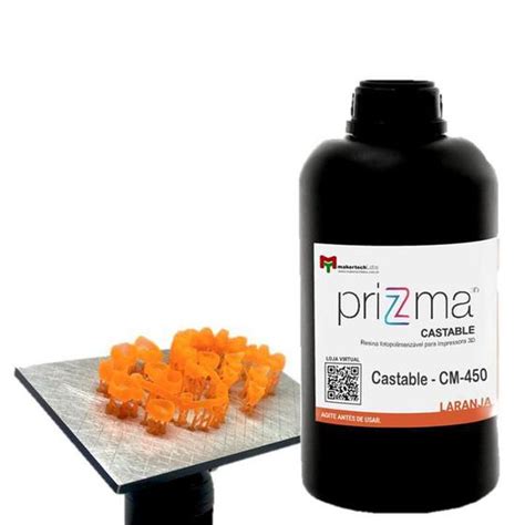 Resina Para Impressão 3D Prizma Cm450 Castable 500G Lcd Dlp