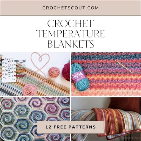 12 Free Crochet Temperature Blanket Patterns Crochet Scout