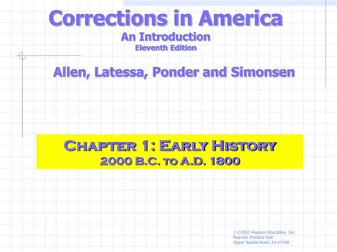 PPT Corrections In America An Introduction Eleventh Edition