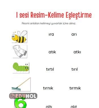 I Sesi G Rsel Kelime E Le Tirm Eduhol Etkinlik Ndir Oyun Oyna