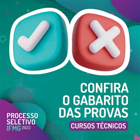 Gabarito da prova Processo Seletivo 2023 Cursos técnicos Instituto