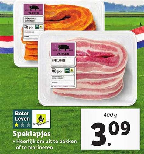 Speklapjes Aanbieding Bij Lidl Folders Nl