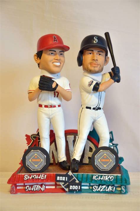 【未使用に近い】1円スタート！ 【288個限定】 大谷翔平 エンゼルス And 鈴木一郎 マリナーズ Mvp ボブルヘッド Foco Shohei