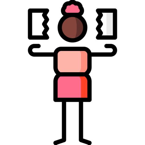 Paper Puppet Characters Lineal Color Icon