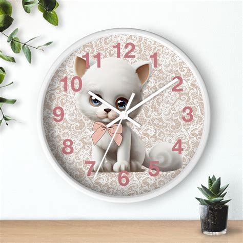 Coquette Style Wall Clock 10 Inch Home Decor Stylish Sleek Modern Etsy