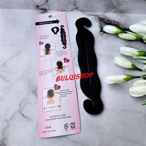 Jual Magic Sponge Hitam Kait Hairbun Donut Maker Hardini Ikat Rambut