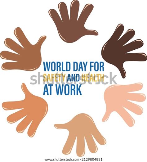 Poster Design World Day Safety Health Stock Vector Royalty Free