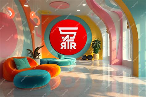 Livingroom Logo Mockup Premium Ai Generated Psd