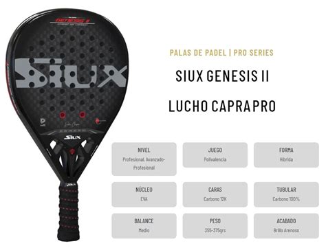 Siux Genesis Ii Lucho Capra Pro 【review】 Padelstar