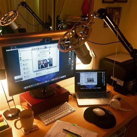 All set up and ready to interview my next podcast guest! I'm up to 114 ...