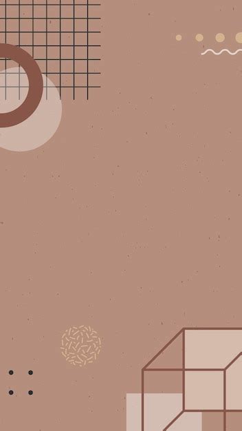 Premium Vector Earth Tone Memphis Facebook Story Background Vector