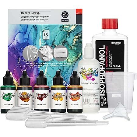 Alcohol Ink Set Couleurs X Ml Encres Alcool Pour Peinture