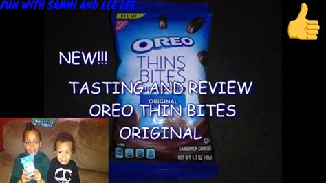 New Oreo Thin Bites Fudge Dipped Original Youtube