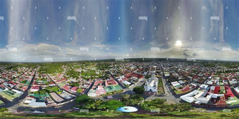 360° View Of 360 Vr Panorama Of Diriamba In Nicaragua City Aerial Drone