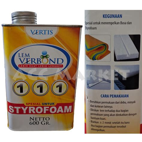 Jual Lem Gabus Busa Styrofoam 600G Sterefoam Sterefom Styrofom Shopee