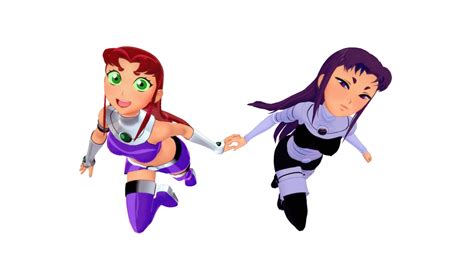 Starfire And Blackfire By Gorillaz313 On Deviantart