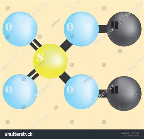 Chemical Molecular Formula Sulfuric Acid Stock Vector Royalty Free