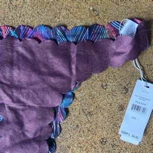 Pilyq Swim Nwt Pilyq Plume Peacock Teeny Bikini Bottoms Poshmark