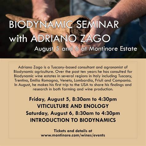 Organic Wines Uncorked Biodynamic Wine Seminar With Adriano Zago Aug