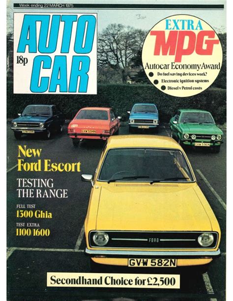 1975 AUTOCAR MAGAZINE 4091 ENGLISH