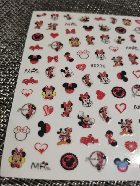 Naklejki Na Paznokcie Disney Myszka Mickey Miki Pozna Og Oszenie