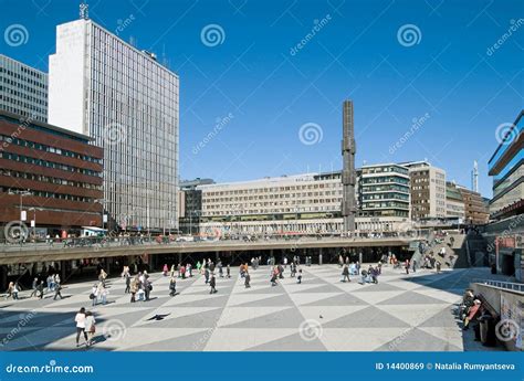 Sergels Torg (Sergel's Square). Sweden. Stockholm Editorial Stock Image ...