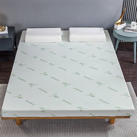 Bamboo Memory Foam Mattress Topper Zipped Design