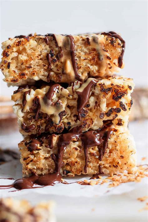 Toasted Rice Krispie Treats Fit Foodie Finds