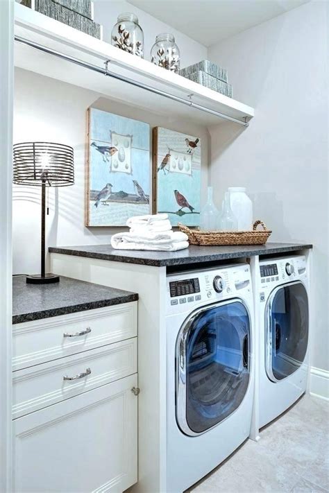 Ideas For Hanging Clothes In Laundry Room Hanging Rod And Shelf Ideas