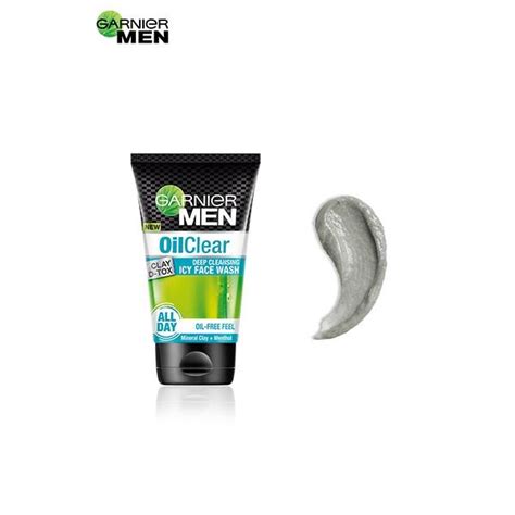 Garnier Men Oil Clear Clay D Tox Deep Cleansing Icy Face Wash 100 Gm