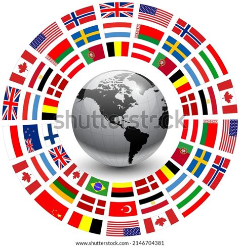 Best Earth World Flags Vector Royalty-Free Images, Stock Photos ...