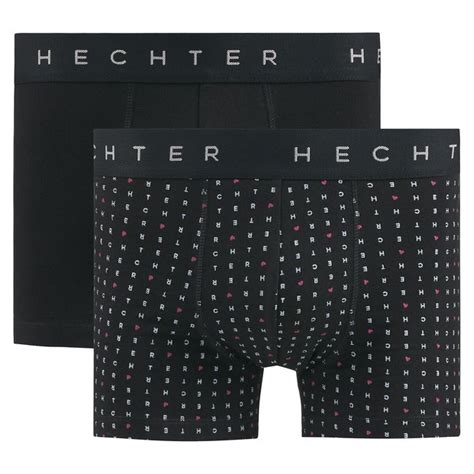 Lote De 2 Boxers 1 Lisos 1 Estampado Negro Estampado Daniel Hechter