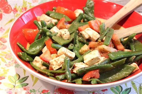 Salade Aux Haricots Verts Haricots Plats Tomates Et F Ta Eva Cuisine