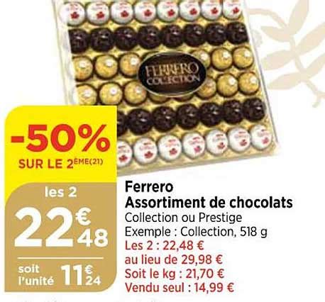 Promo Ferrero Assortiment De Chocolats Chez Bi Icatalogue Fr