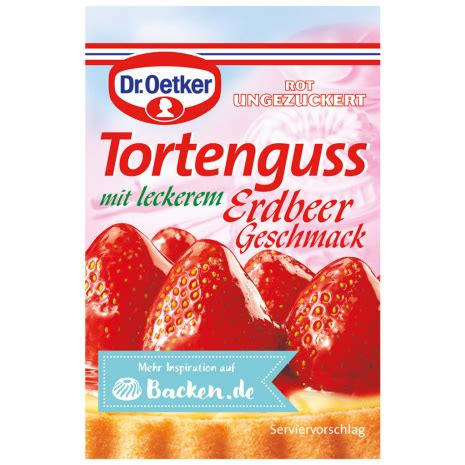 Dr Oetker Unsweetened Red Cake Glaze With Strawberry Flavor Pack