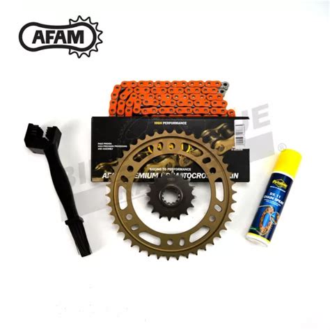 KIT CHAÎNE ET pignon orange AFAM alliage arrière pour Yamaha YZ426F