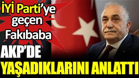 Akp Den Ve Milletvekilli Inden Istifa Ederek Y Parti Ye Ge En