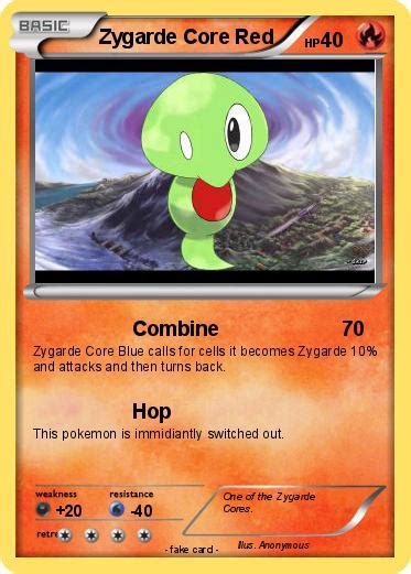 Pokémon Zygarde Core Red Combine My Pokemon Card