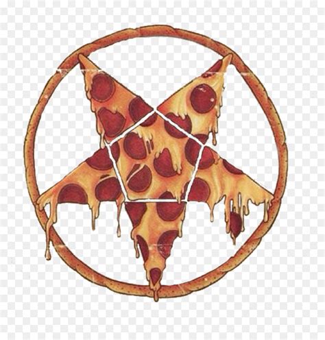 Pizza Pizzalover Satanic Pentagram Worship Tumblr Aesth Pentagram