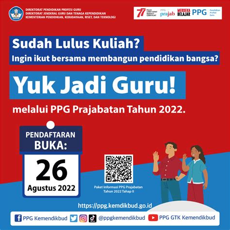 Informasi Pendaftaran Calon Peserta Ppg Prajabatan Gelombang Tahun