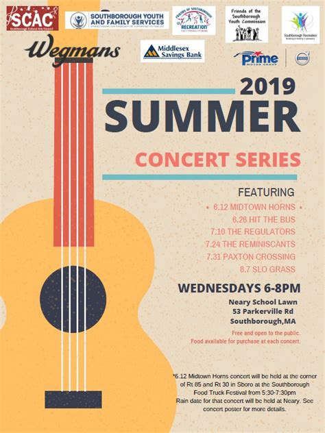 Summer Concert Series A Look At This Weeks Fun And Saving The Dates