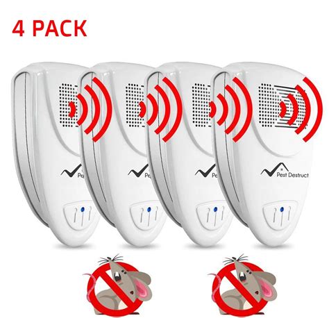 Ultrasonic Mice Repellent - PACK OF 4 - Get Rid Of Mice In 48 Hours