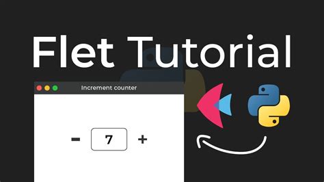 Create Your First Python Application With Flet Tutorial YouTube